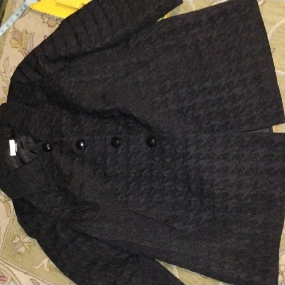 🧥 Career Jacket Laura Ashley WOMAN 3X Black Textured Blazer or Jacket EPLC - Picture 4 of 16